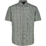 Graue Karo Kurzärmelige CMP Outdoor-Hemden aus Polyester für Herren Größe S 