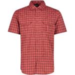 Rote Karo Kurzärmelige CMP Outdoor-Hemden aus Polyester für Herren Größe XXL 