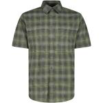 Olivgrüne Kurzärmelige CMP Outdoor-Hemden aus Polyester für Herren Größe 5 XL 