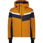CMP - Atmungsaktive und wasserdichte Skijacke - Man Jacket Fix Hood Zucca für Herren - Größe L - Orange