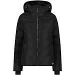 CMP W Jacket Fix Hood Xiii Schwarz - Wasserdichte atmungsaktive Damen Multifunktionsjacke, Größe 42 - Farbe Nero