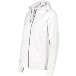 Weiße CMP Zip Hoodies & Sweatjacken mit Reißverschluss aus Baumwolle mit Kapuze für Damen Größe XS 