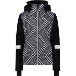 CMP Woman Jacket Fix Hood - Damen - Schwarz / Weiß - Größe XS- Modell 2024