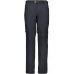 Anthrazitfarbene Sportliche CMP Zip Off Hosen & Zipphosen aus Polyester für Damen Größe L 