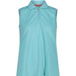 Unifarbene CMP Polo-Tops mit Knopf aus Polyester für Damen Übergrößen 