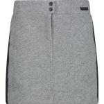 Graue CMP Wollröcke mit Reißverschluss aus Polyamid für Damen Größe L 
