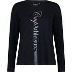 Anthrazitfarbene Sportliche Langärmelige CMP T-Shirts aus Jersey für Damen Größe XS 