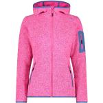 Rosa Sportliche CMP Kapuzenjacken aus Fleece mit Kapuze für Damen Größe XS 