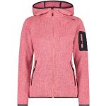 Reduzierte Rosa Sportliche CMP Kapuzenjacken aus Fleece mit Kapuze für Damen Größe 3 XL 