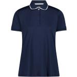 Reduzierte Blaue Langärmelige CMP Damenpoloshirts & Damenpolohemden aus Polyester Größe L 