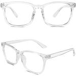 Runde Nerd Brillen aus Kunststoff für Damen 