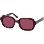 Rote Quadratische Sonnenbrillen mit Sehstärke aus Kunststoff für Herren 
