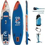 Coasto Nautilus iSUP-Board Stand Up Paddle 355x86x15cm Paddel Handpumpe Einzelkammer blau orange 1B-Ware
