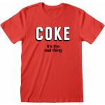 Rote Coca Cola T-Shirts aus Baumwolle Größe S 