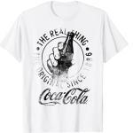 Coca-Cola Vintage Faded Real Thing Bottle Graphic T-Shirt