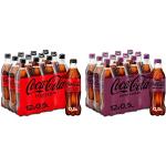 Coca-Cola Zero Sugar(12 x 500 ml) & Zero Sugar Cherry - fruchtiges Erfrischungsgetränk mit Kirsch-Geschmack - ohne Zucker und ohne Kalorien - koffeinhaltiger Softdrink in Einweg Flaschen (12 x 500 ml)