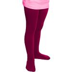 Pflaumenfarbene Unifarbene Kinderthermostrumpfhosen für Mädchen Größe 134 für den für den Winter 