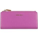 Violette Unifarbene Coccinelle Brieftaschen aus Leder für Damen 
