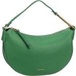 Grüne Coccinelle Lederhandtaschen mit Reißverschluss aus Leder für Damen 