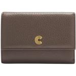 Braune Elegante Coccinelle Brieftaschen aus Leder für Damen 