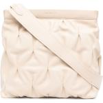 Reduzierte Nudefarbene Coccinelle Marquise Lederhandtaschen mit Reißverschluss mit Kettenhenkel für Damen 
