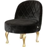 Reduzierte Schwarze Barocke Happy Barok Lounge Sessel aus Polyester Breite 50-100cm, Höhe 50-100cm 