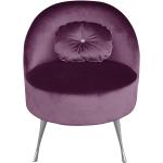 Reduzierte Violette Happy Barok Lounge Sessel aus Holz Breite 50-100cm, Höhe 50-100cm 