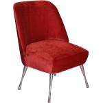 Reduzierte Amarantfarbene Vintage Happy Barok Lounge Sessel aus Holz Breite 0-50cm, Höhe 50-100cm 