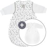 Graue Coconette Winterschlafsäcke für Babys mit Reißverschluss aus Baumwolle für Babys Größe 68 2-teilig 