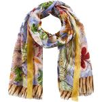 CODELLO Damen Tiger-Schal aus Organic Cotton mit Blumen- und Schmetterlings-Motiven