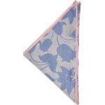 Blaue Blumenmuster Dreieckige Dreieckstücher für Damen Einheitsgröße 