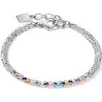 COEUR DE LION Armband fine waterfall silber-multicolor pastell