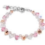Hellrosa Elegante Edelstein Armbänder aus Kristall mit Rosenquarz handgemacht 