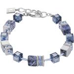 Blaue Coeur de Lion Edelstein Armbänder aus Stahl mit Hämatit für Damen 