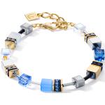 Blaue Coeur de Lion Edelstein Armbänder aus Kristall mit Tigerauge handgemacht für Damen 