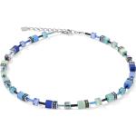 COEUR DE LION GeoCUBE® Halskette blau-grün 2838100705