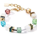 Goldene Coeur de Lion Edelstein Armbänder aus Kristall mit Bergkristall handgemacht für Damen 