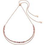 COEUR DE LION Halskette 2-layers feine Kristalle & Edelstahl roségold flieder