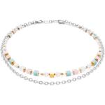 Bunte Coeur de Lion Zweireihige Halsketten & Mehrlagige Halsketten mit Rosenquarz für Damen 