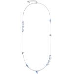 COEUR DE LION Halskette GeoCUBE® chain long Edelstahl & Kristalle silber-blau 5066100700