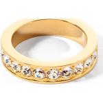 COEUR DE LION Ring Edelstahl & Kristalle gold kristall 013140181658