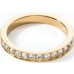 COEUR DE LION Ring Edelstahl & Kristalle slim gold kristall 012740181660