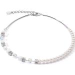 Weiße Coeur de Lion Edelsteinketten poliert aus Kristall mit Bergkristall handgemacht für Damen 