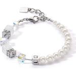 Beige Coeur de Lion Edelstein Armbänder poliert aus Kristall mit Bergkristall handgemacht für Damen 