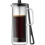 Reduzierte Schwarze WMF Coffee Time French Press mit Kaffee-Motiv aus Glas 