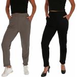 Khakifarbene Business Atmungsaktive Business-Hosen aus Leinen für Damen Übergrößen 