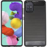Anthrazitfarbene Samsung Galaxy A51 Hüllen Art: Bumper Cases aus Silikon 