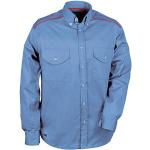 Unifarbene Langärmelige Cofra Hemden mit Ellenbogen Patches mit Reißverschluss aus Polyester Größe M für den für den Winter 