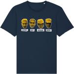 Marineblaue Le Tour de France Bio T-Shirts aus Baumwolle für Herren Größe XL 