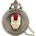CokinkiDs Herren-Taschenuhr, Iron Man Quarz Taschenuhr Halskette Kette Modern Uhren Uhr Geschenk für Herren